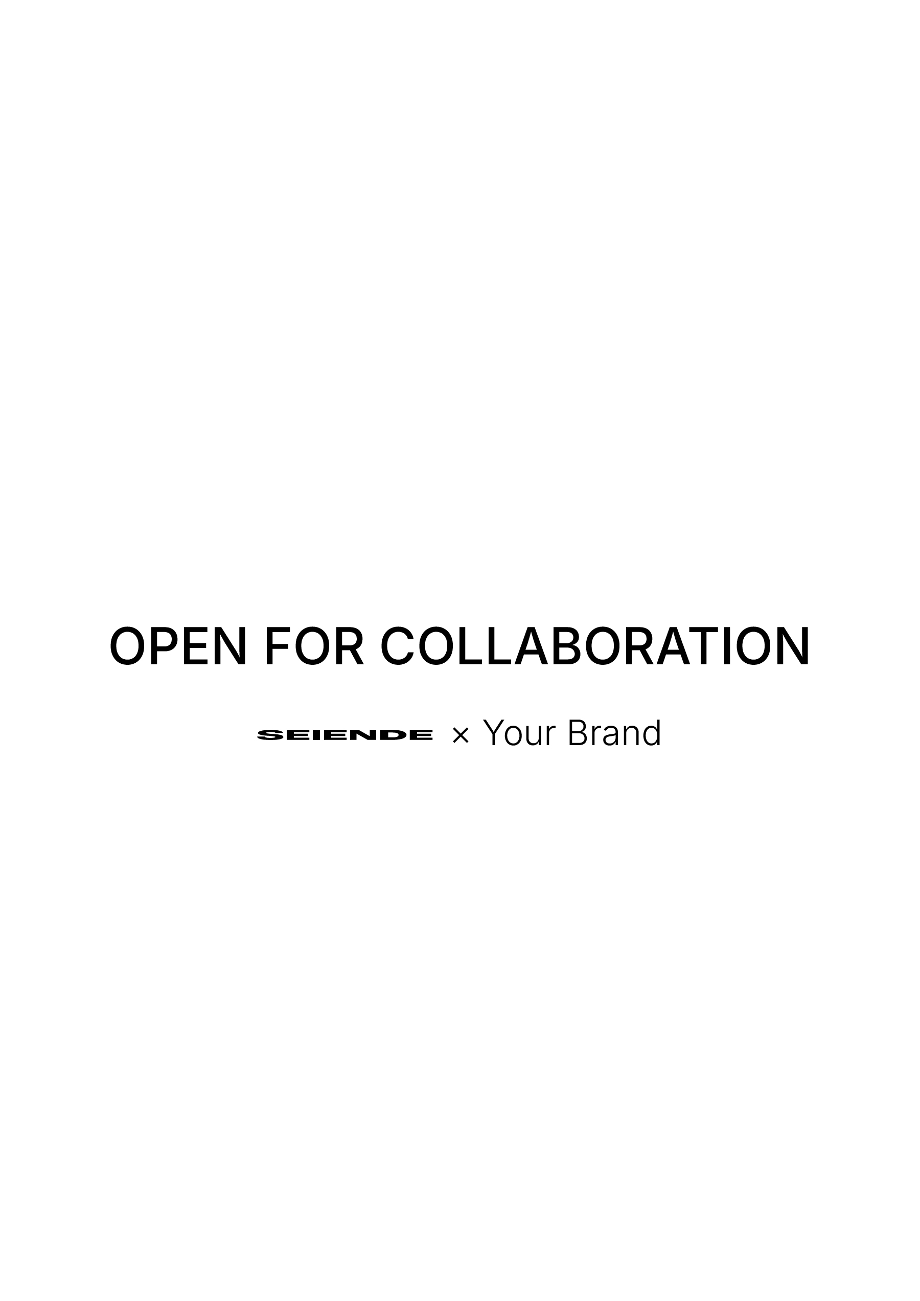 Open for collaboration